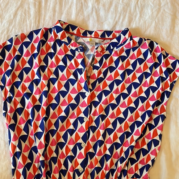 Boden button down t-shirt dress - Picture 2 of 3